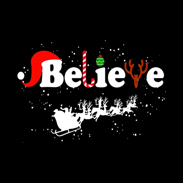 Believe in Santa Claus Christmas for Holidays by finchandrewf