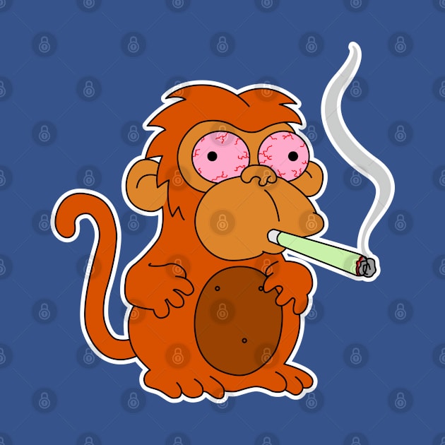 Smoking Monkey by deancoledesign