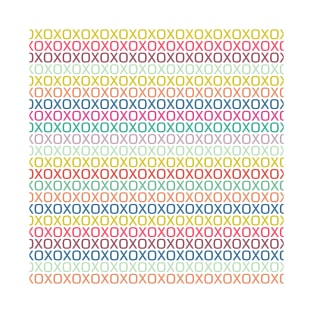 Colorful Hugs and Kisses Pattern T-Shirt