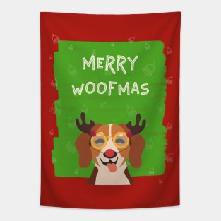 merry woofmas Tapestry