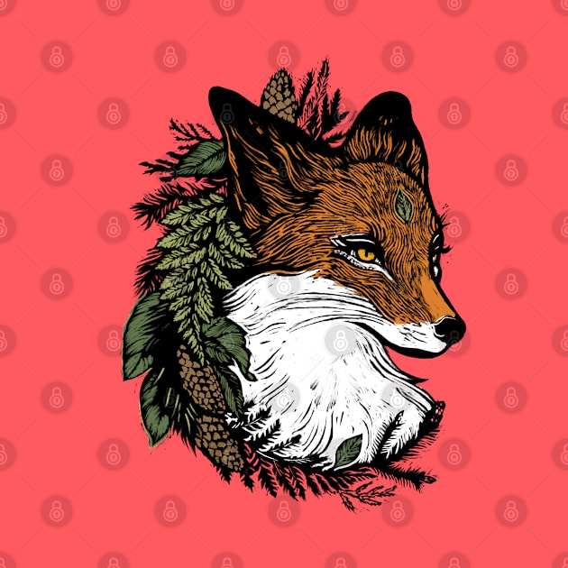 Woodland fox by Little Bad Wren 