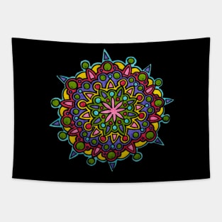 Bright & Colorful Mandala Tapestry