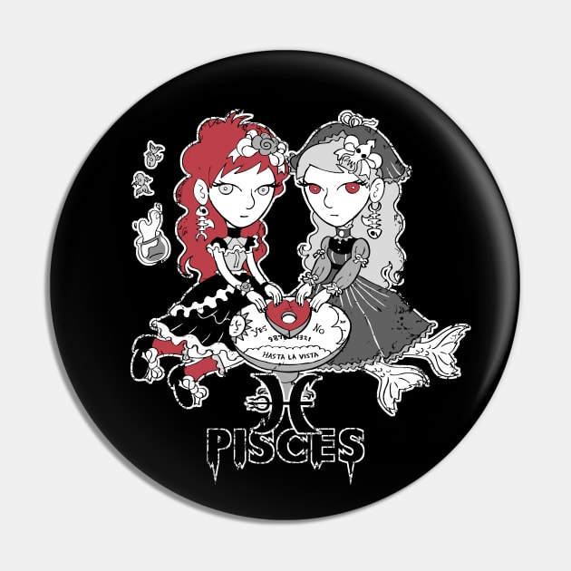 Creepy Cute Zodiac - Pisces 1.0 Pin by NerdsyAeon