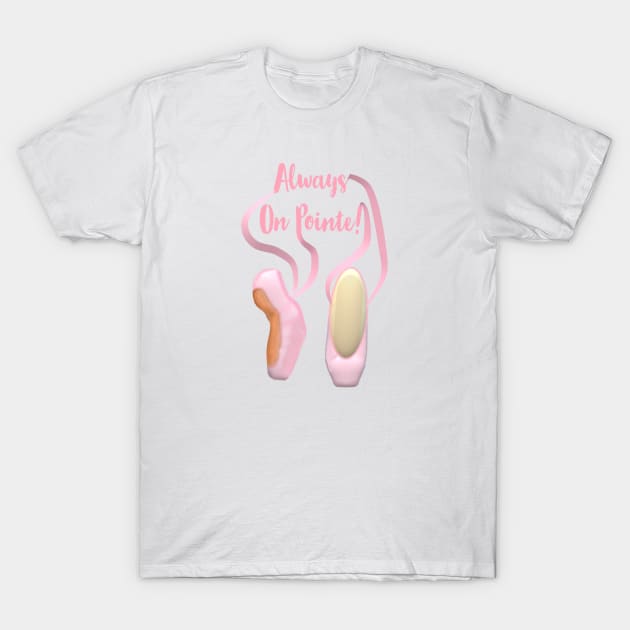 Ballet Pointe Shoe Pink Shirt Ballet Pointe Shoe Pink Shirt