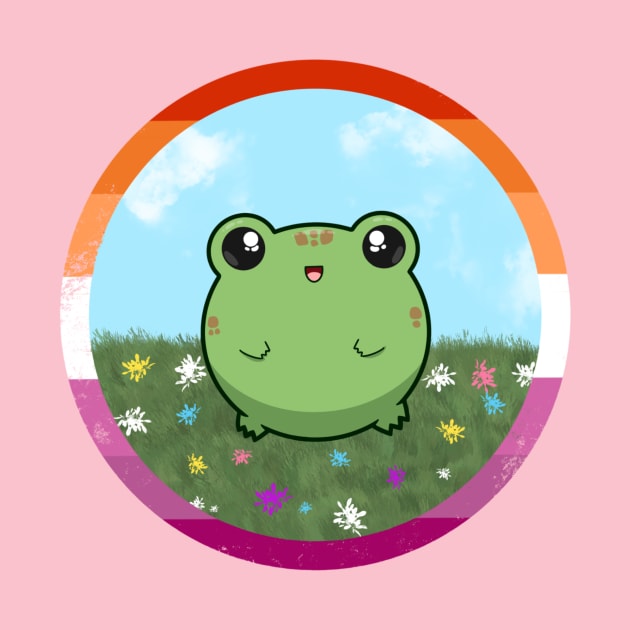 Pride Froggo (Lesbian) by GummiFrogArt