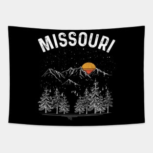 Vintage Retro Missouri State Tapestry