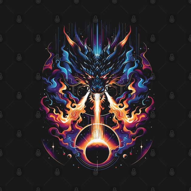 Celestial Fire Dragon by The Tee Bizarre