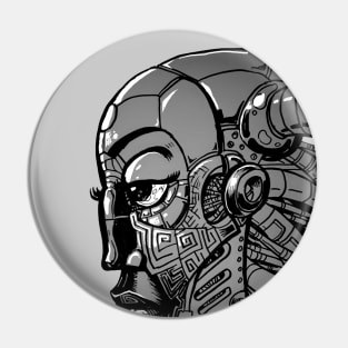 Robot Lady- Iron Pin