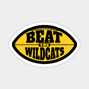 Beat the Wildcats // Vintage Football Grunge Gameday Magnet