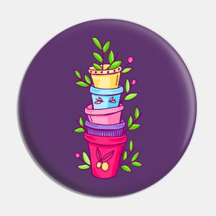 The Secret Garden Neon - Pots Pin