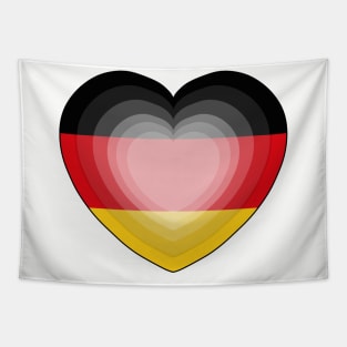 Heart Love Flag of Germany Tapestry