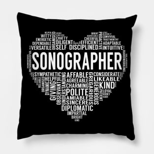 Sonographer Heart Pillow