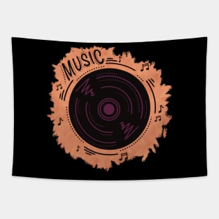 Vinyl record of a vintage gramophone Tapestry