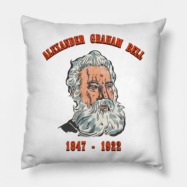 Alexander Graham Bell Pillow by Virtual Designs18