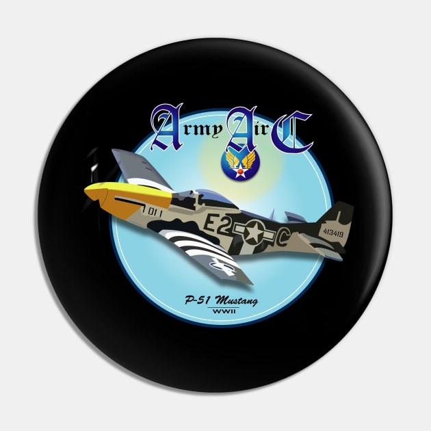 AAC - P51 Mustang Fighter Pin by twix123844