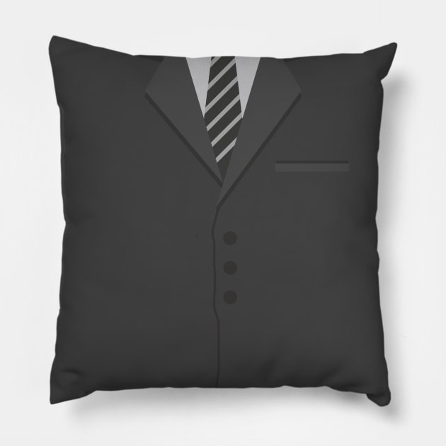 Suit Pillow by TheTipsyRedFox