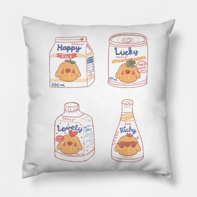 Drink Series - Chug'em All! Pillow by komomorebi