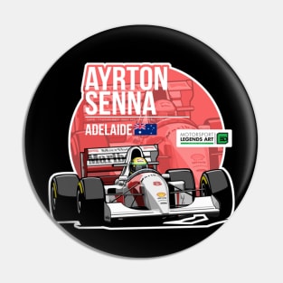 Ayrton Senna 1993 Adelaide Pin