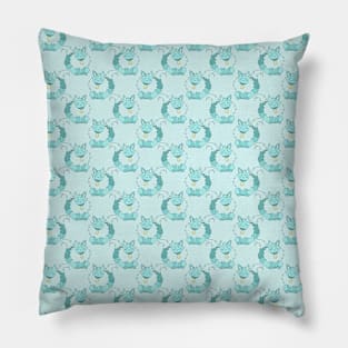 Ice Cat Pattern Pillow