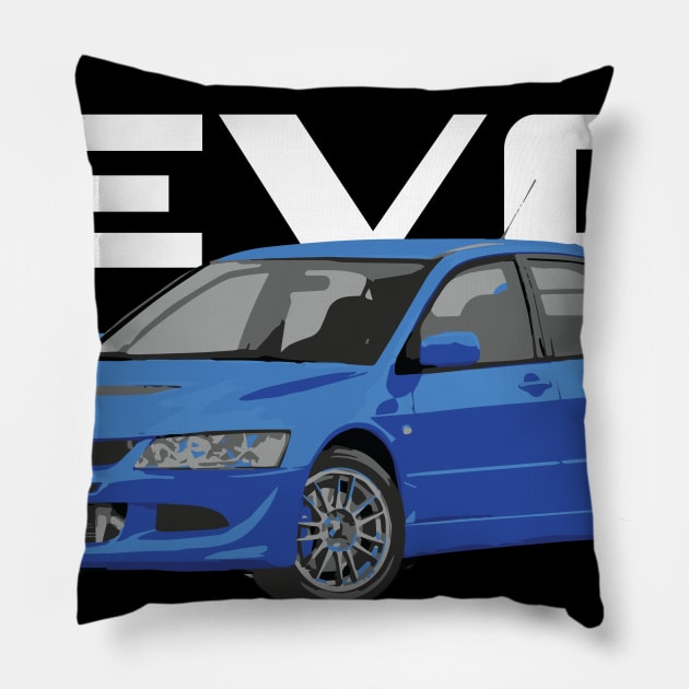 blue by you evo 8 Pillow by cowtown_cowboy