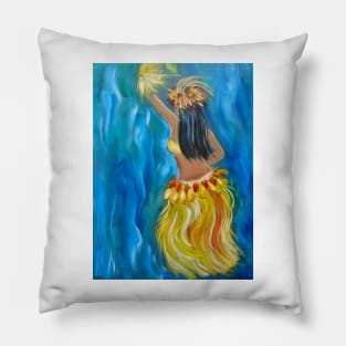 Hula Grass Skirt Pillow