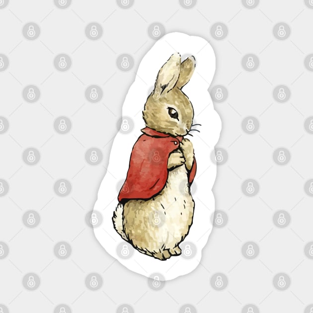 flopsy, mopsy, cottontail hi res vector Magnet by goatboyjr