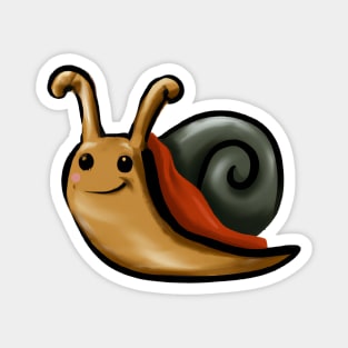 Cute Snail Drawing Magnet