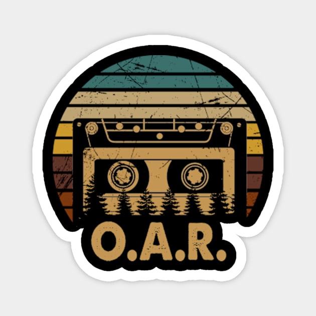 Thanksgiving O.A.R Name Vintage Styles Camping 70s 80s 90s Magnet by MakeMeBlush