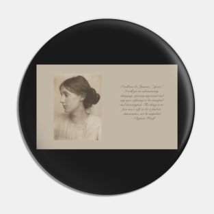 Virginia Woolf Pin