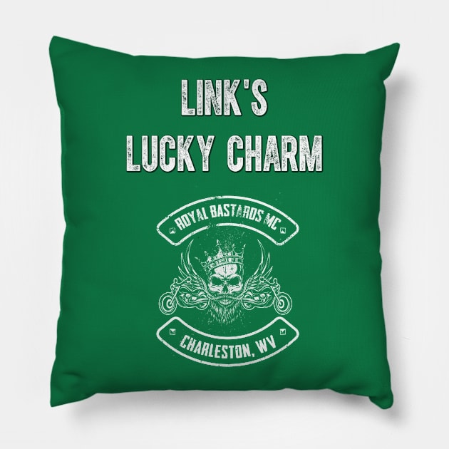 Link's Lucky Charm Pillow by Glenna Maynard 