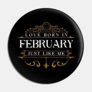 Born in february Pin