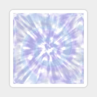 Light Blue and Light Purple Tie Dye - Aesthetic Pale Blue, Mauve, Lilac Magnet