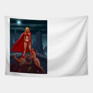 Little Red Riding Hood after Frazetta Tapestry