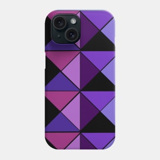 3D Illusion Squared - Violet Blue Phone Case