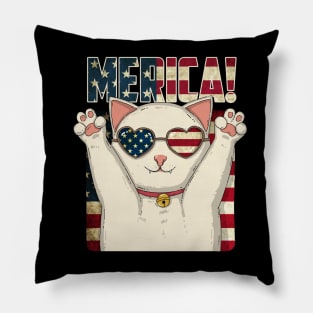 Merica Neko Pillow