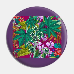 Secret Oasis (cyclamen) Pin