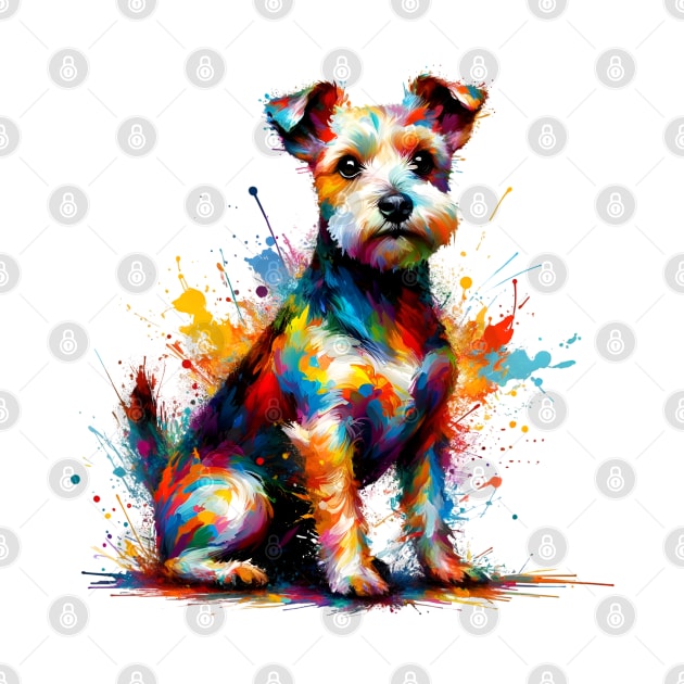 Teddy Roosevelt Terrier in Vivacious Splash Art by ArtRUs