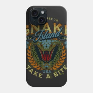 Snake Island cobra take a bite Phone Case