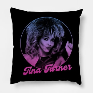 Tina Turner // Retro Fan Art Design Pillow