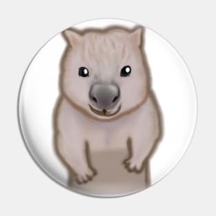 Cute Wombat Drawing Pin