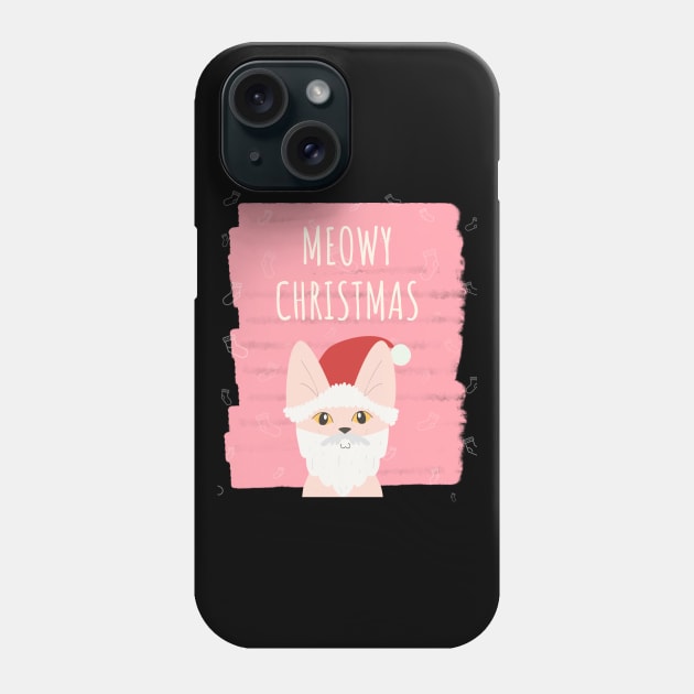 meowy christmas Phone Case by natashawilona