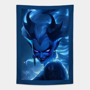 Cool Devil girl Tapestry