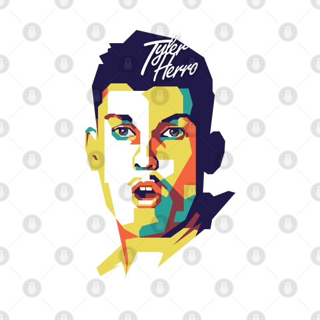 Tyler Herro pop art style WPAP by pentaShop