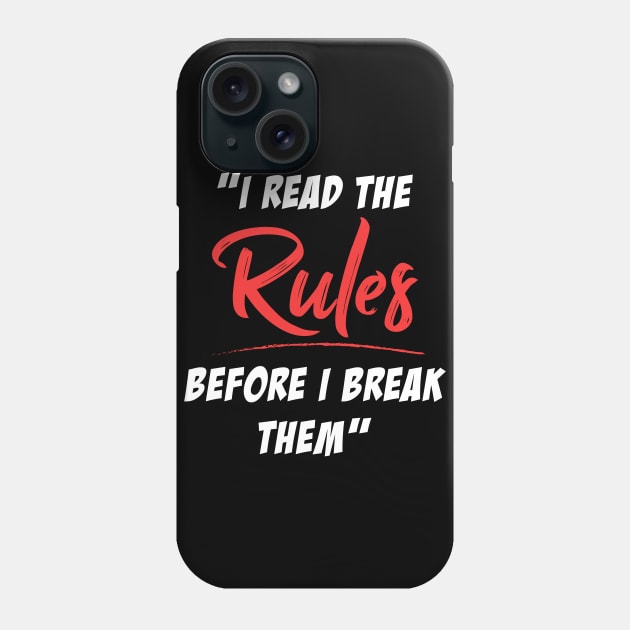 Rules Phone Case by Dojaja