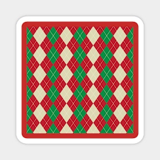 Marry Christmas Pattern Magnet