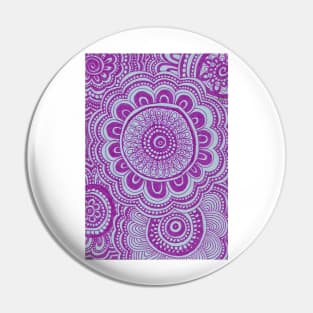 Purple Flowers Pin