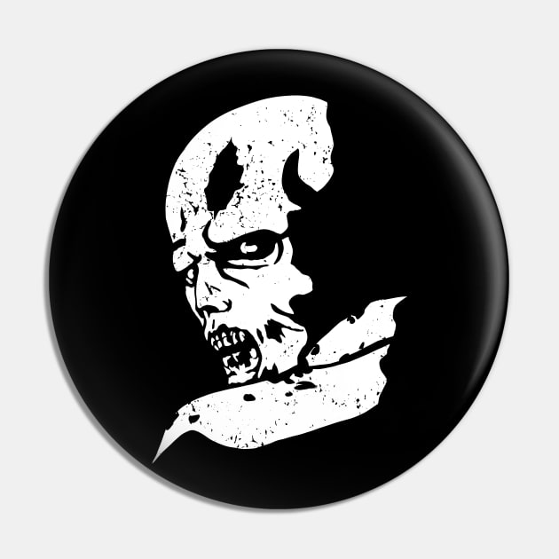 Zombie Head Pin by CCDesign