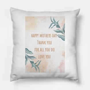 Mothers day leaf design Pillow