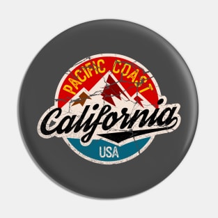 California badge distressed Pin