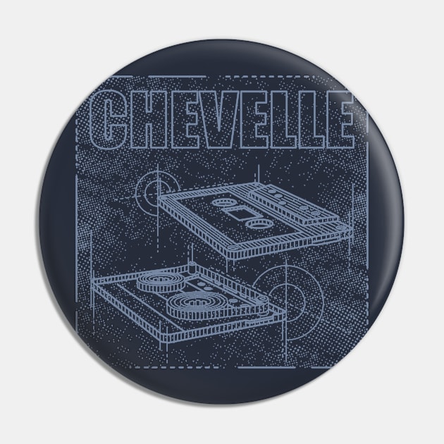 Chevelle Technical Drawing Pin by Vector Empire